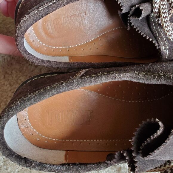 TOAST Spieth & Wensky Brown Leather Tie Loafer Size 40 - Picture 4 of 13